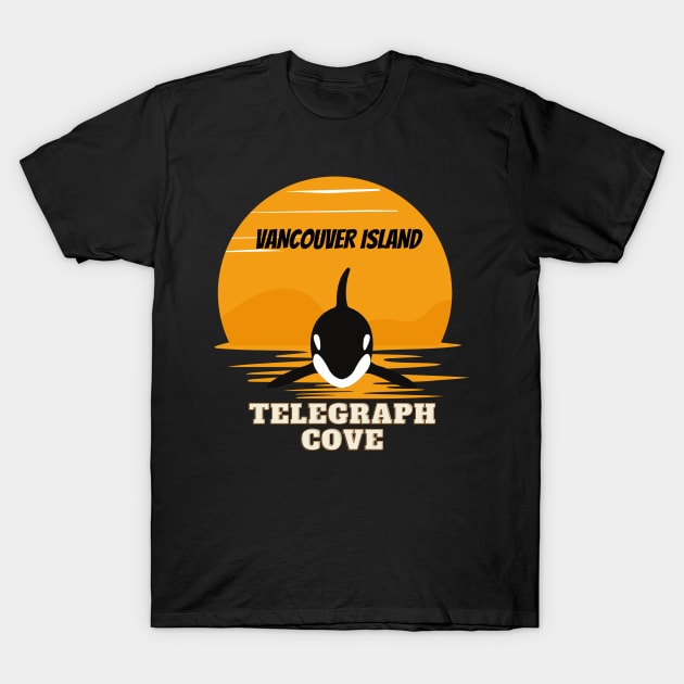 Telegraph Cove - Orcas - Vancouver Island T-Shirt by DW Arts Design